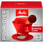 Melitta One Cup Pour Over Cone Brewer (Red)